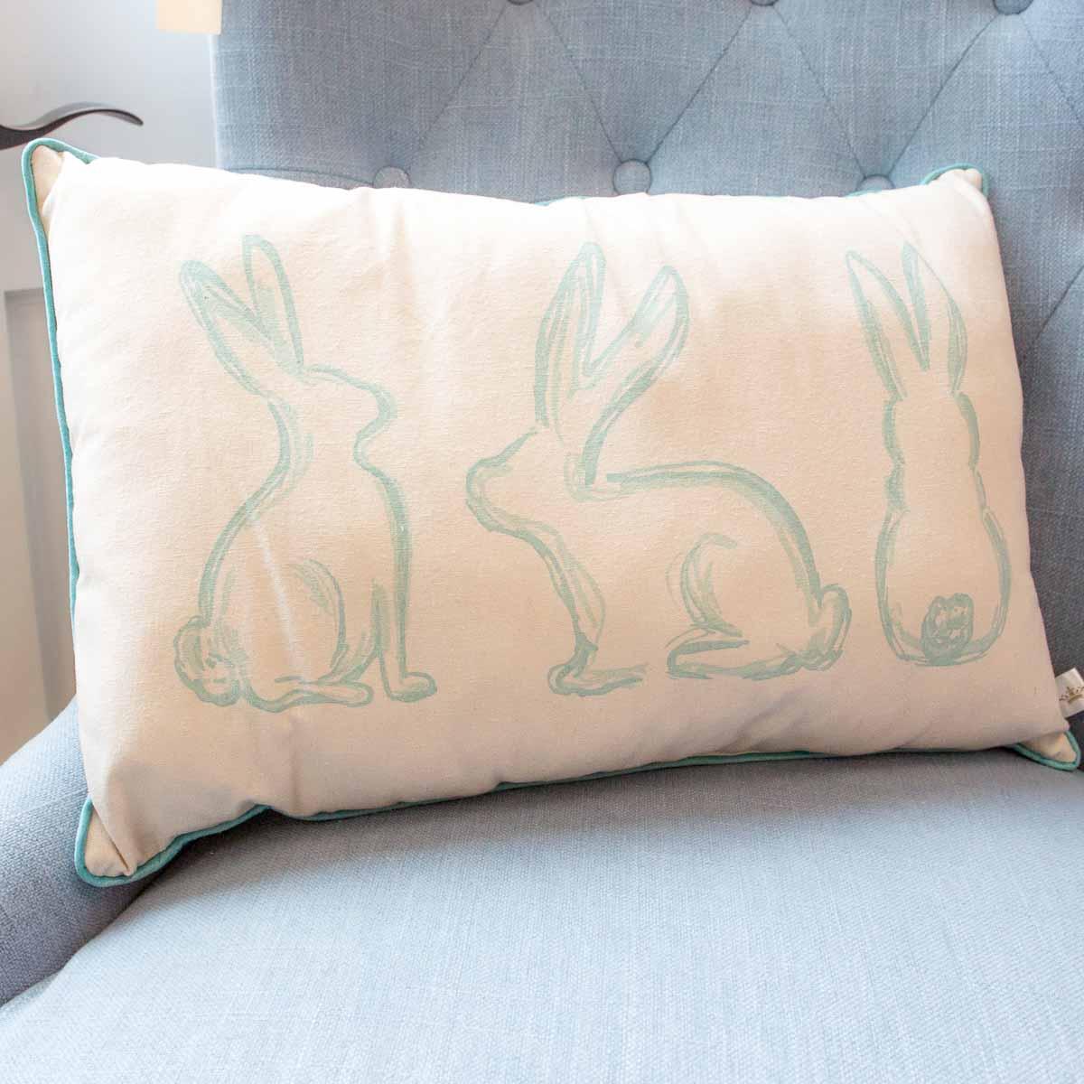 Lily Belle Bunny Lumbar Pillow Soft