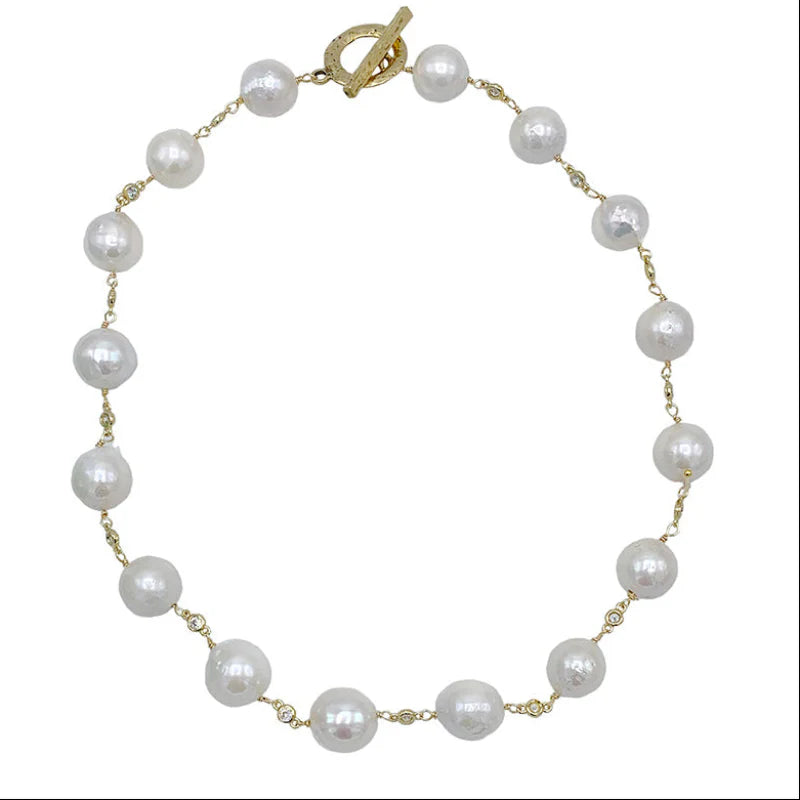 Alexandria Short Necklace in Gold