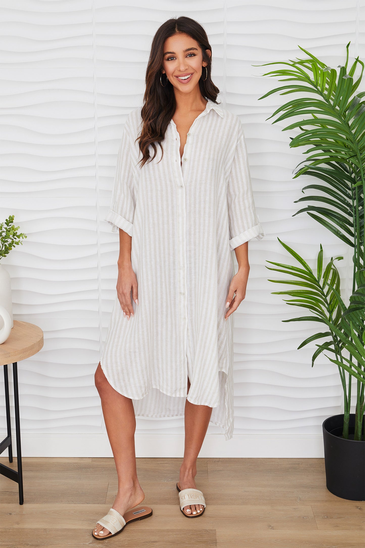 Button Down Maxi Dress
