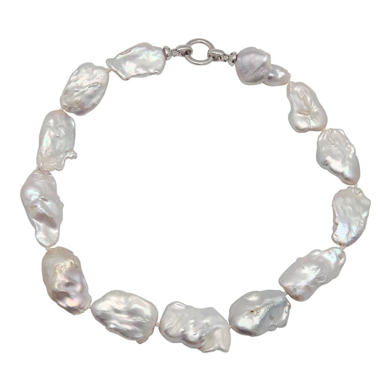 Stone Pearl Necklace