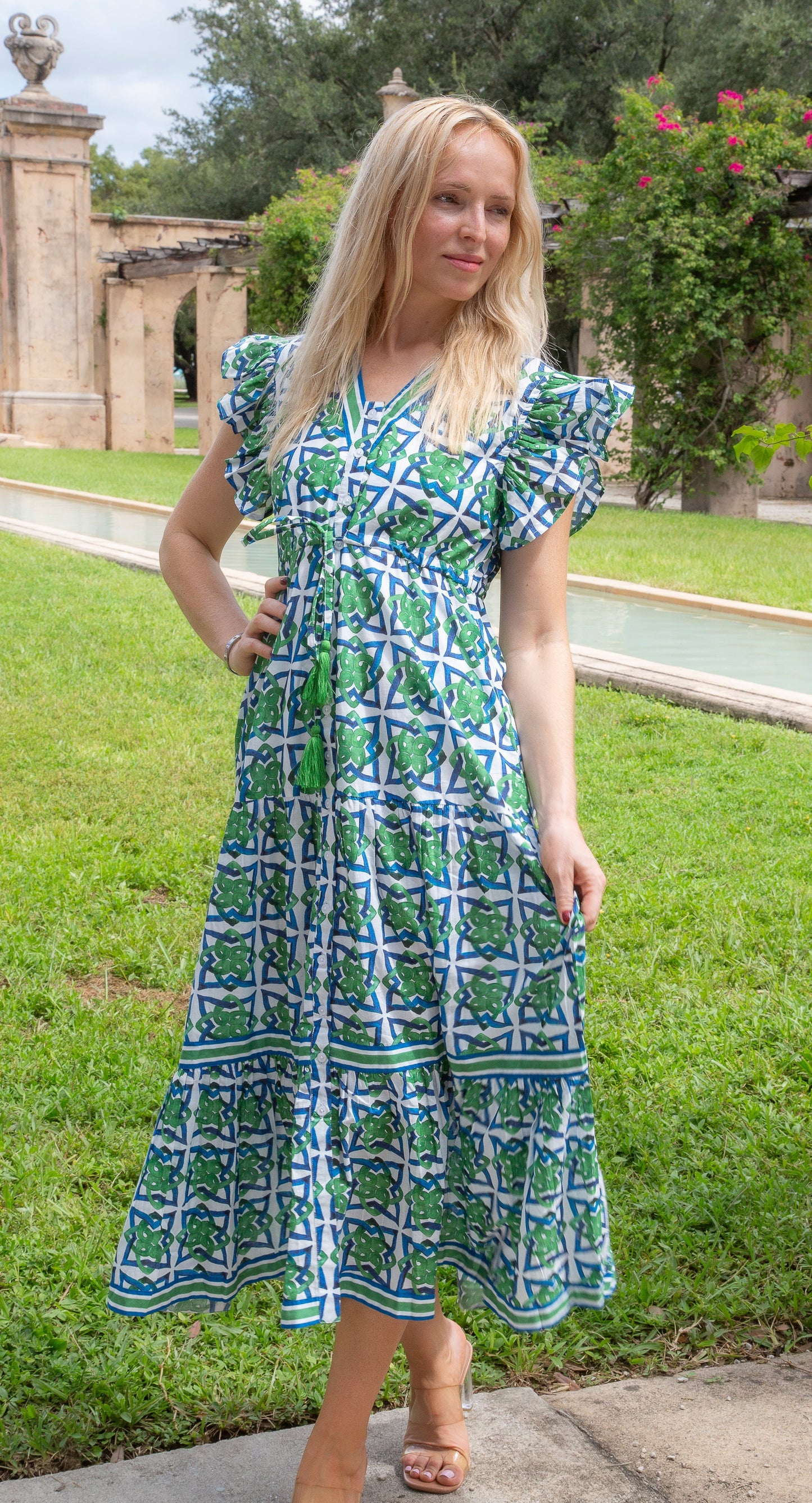 Emerald Amalfi Maxi Dress