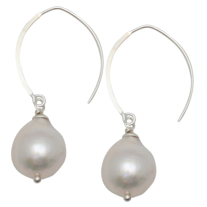 Edison Open Hoop Earrings in Silver