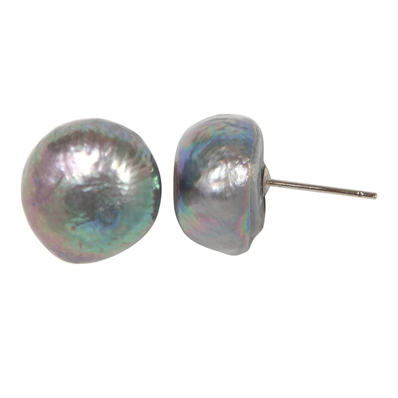Gray Bam Bam Post Earring