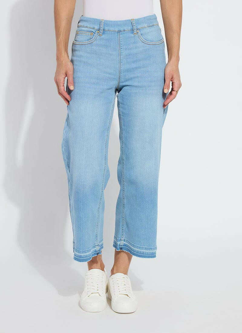 Premium Denim Frances Wide Leg Crop.