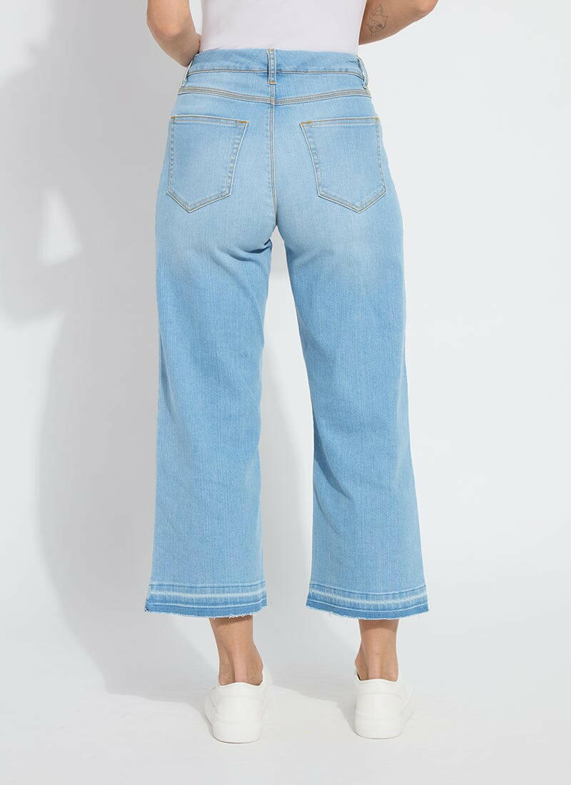 Premium Denim Frances Wide Leg Crop.