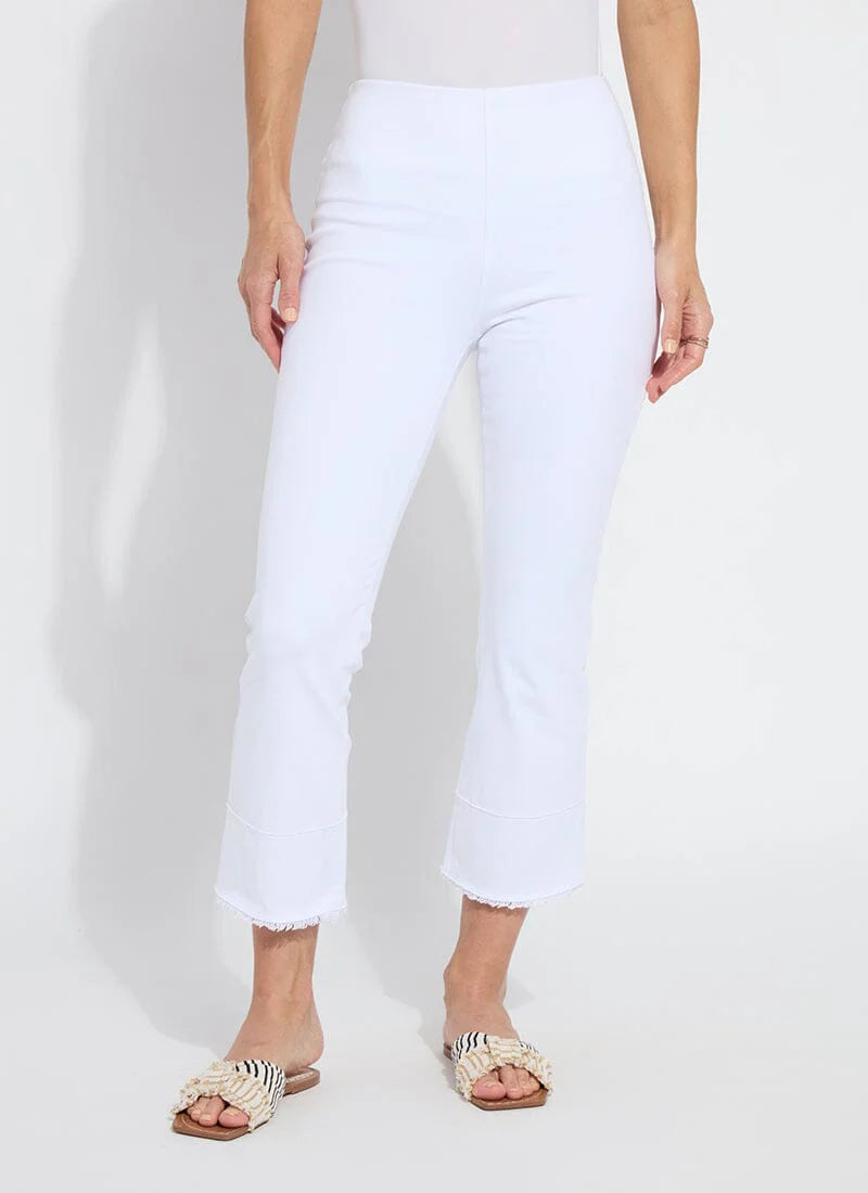 Dara Seamed Hem Crop Denim