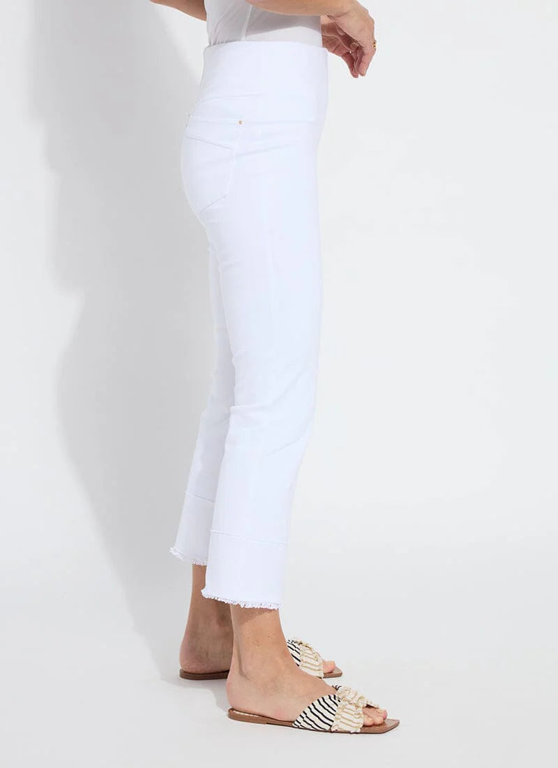 Dara Seamed Hem Crop Denim