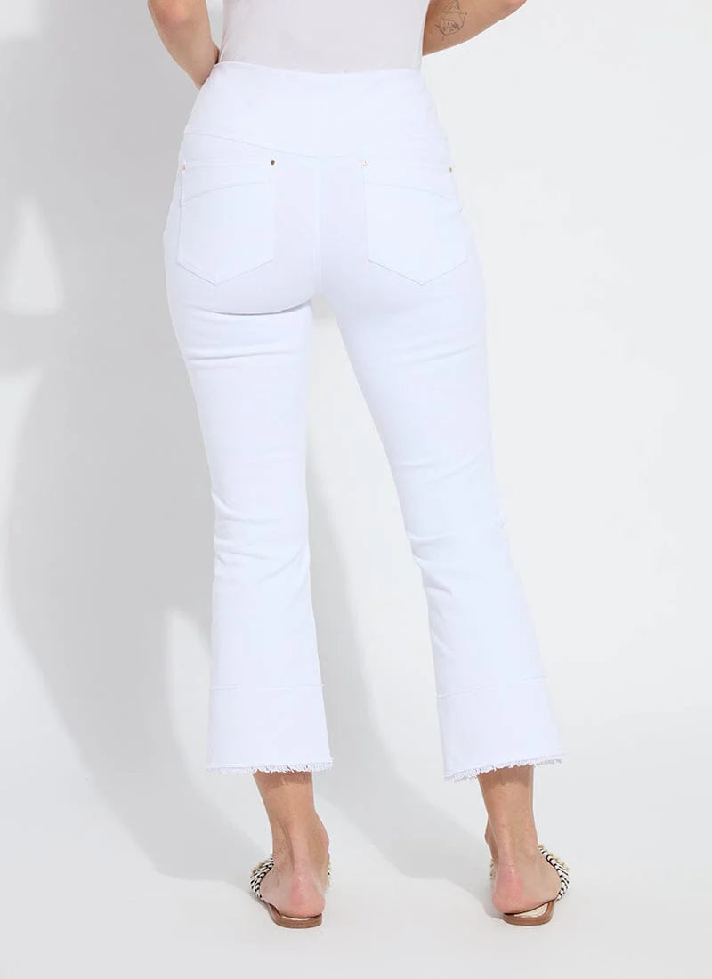 Dara Seamed Hem Crop Denim
