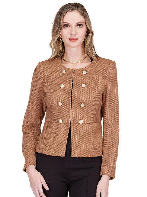 Tweed Gold Button Jacket.