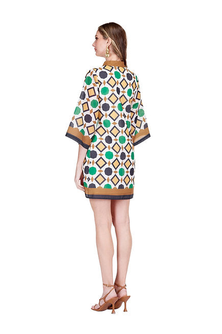 Geo Border Dress