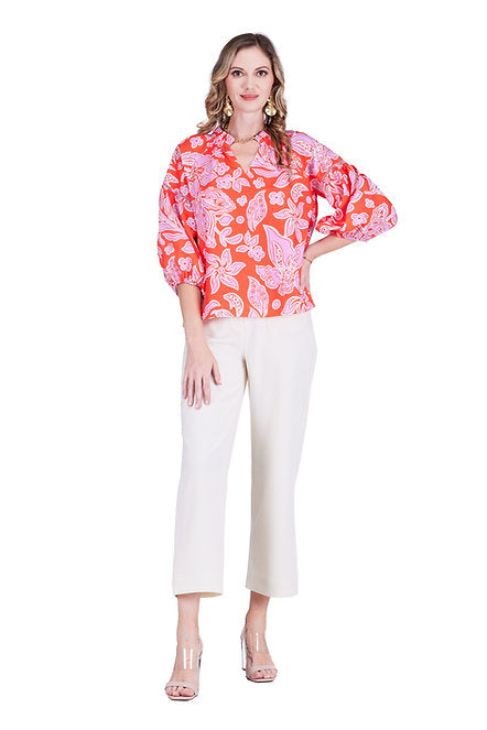 Petal Print Top