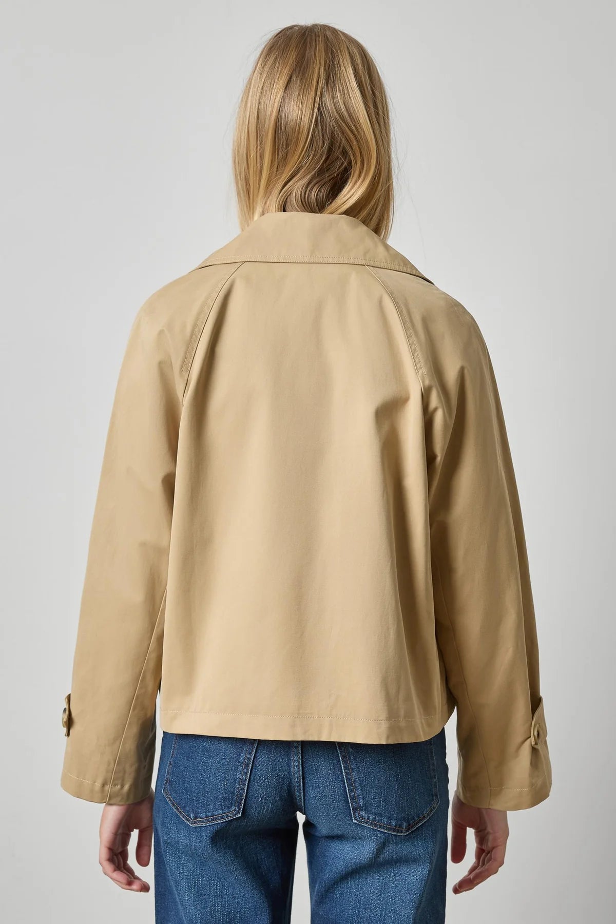 Double Breasted Short Trench Coat