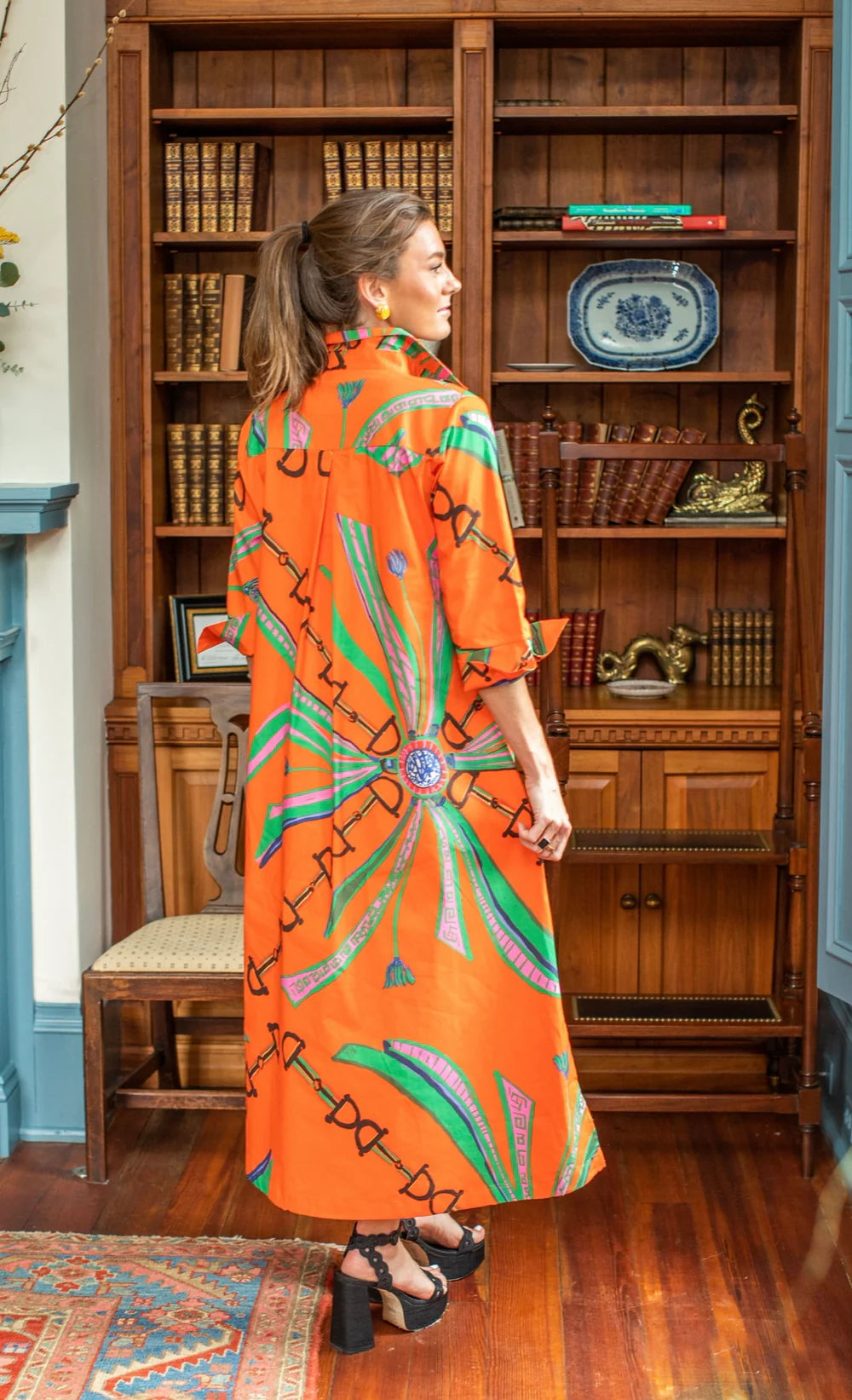Estate Orange© Shirt Dress Long