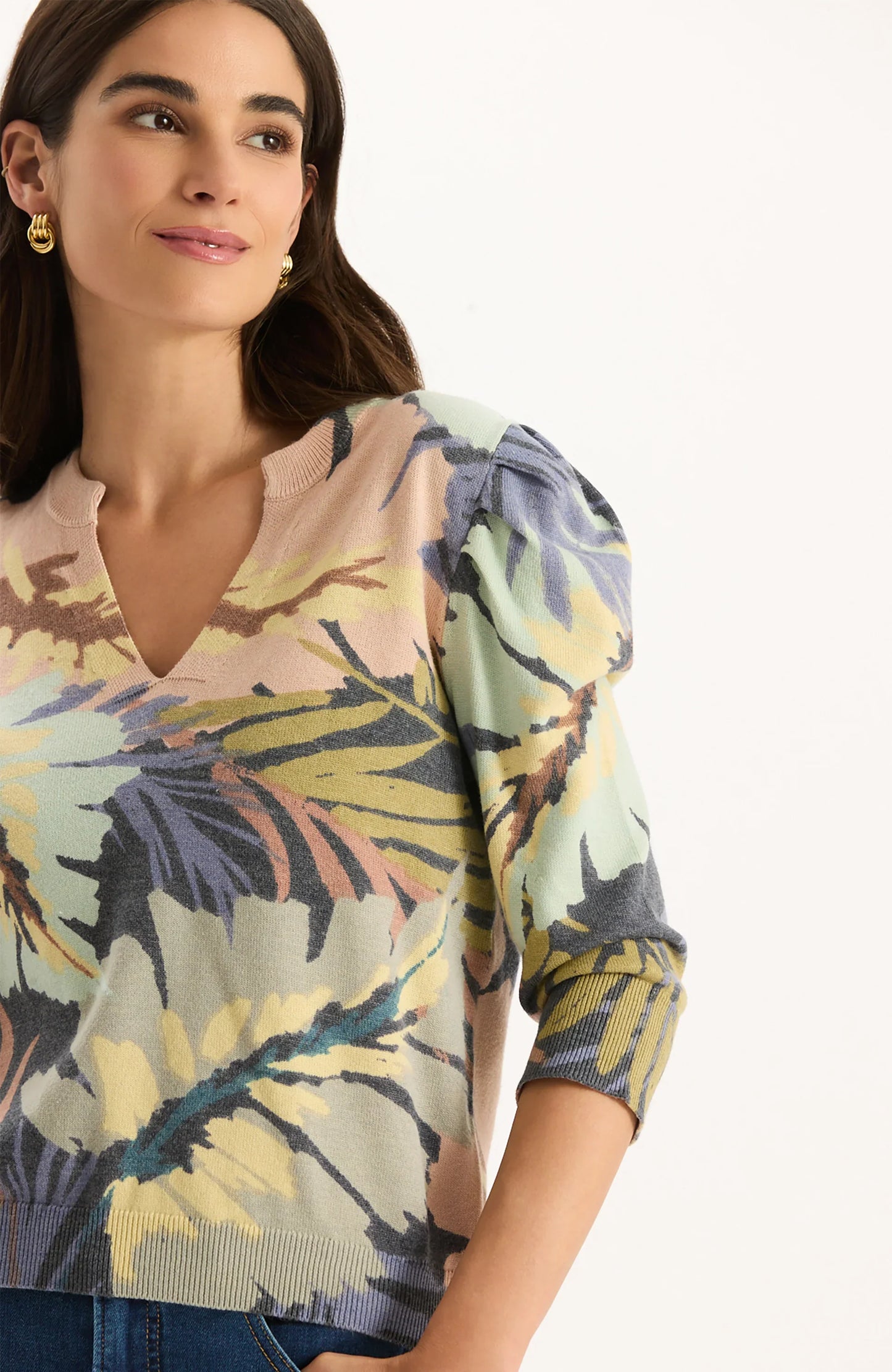 Lily Jersey Leaf Top