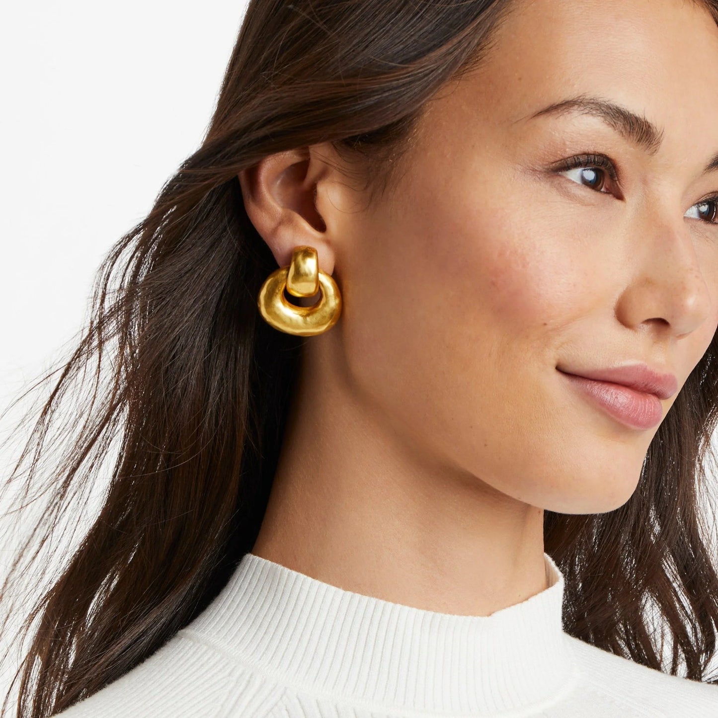 Avalon Doorknocker Earring in Gold