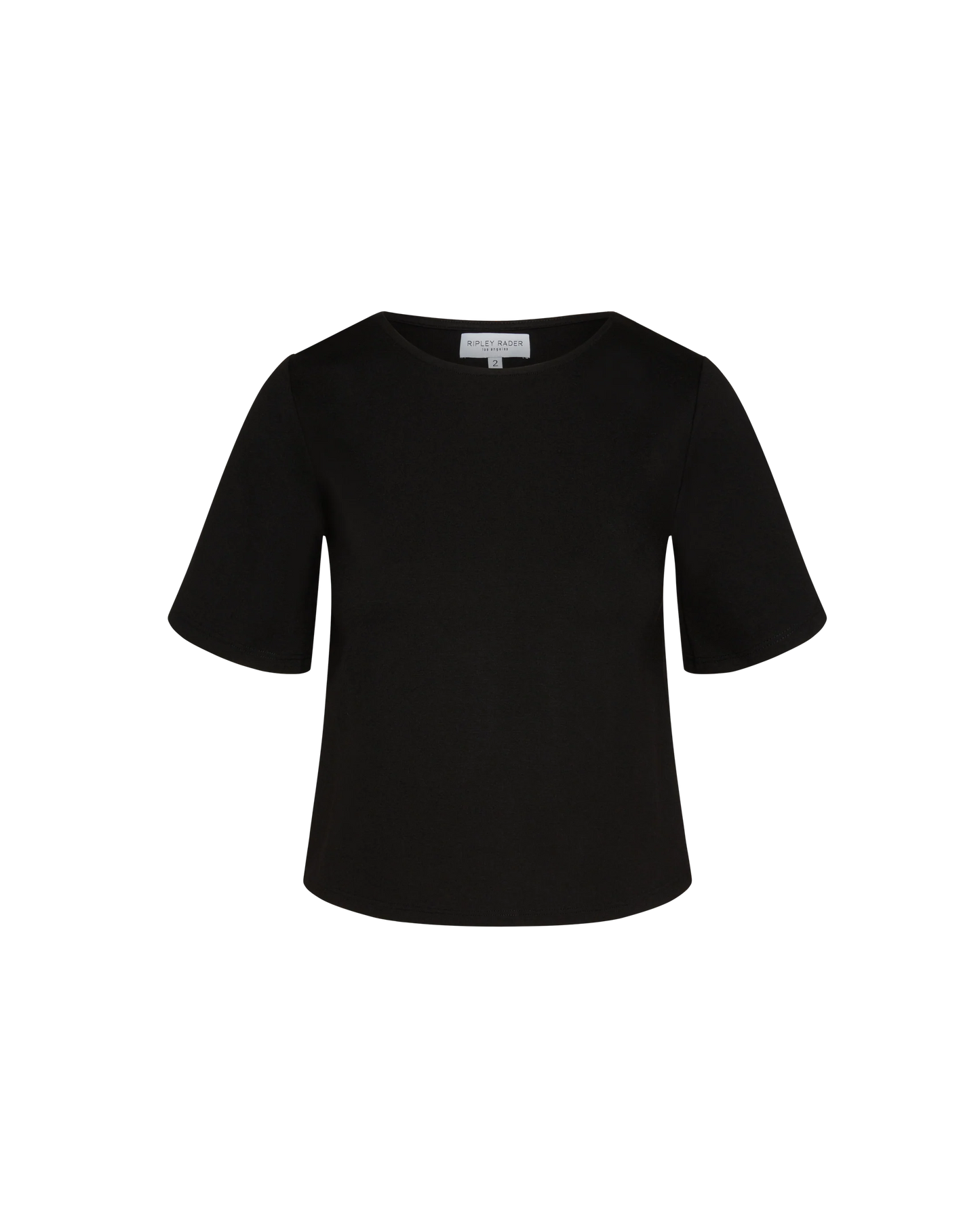Ponte Knit Short Sleeve Top Extended