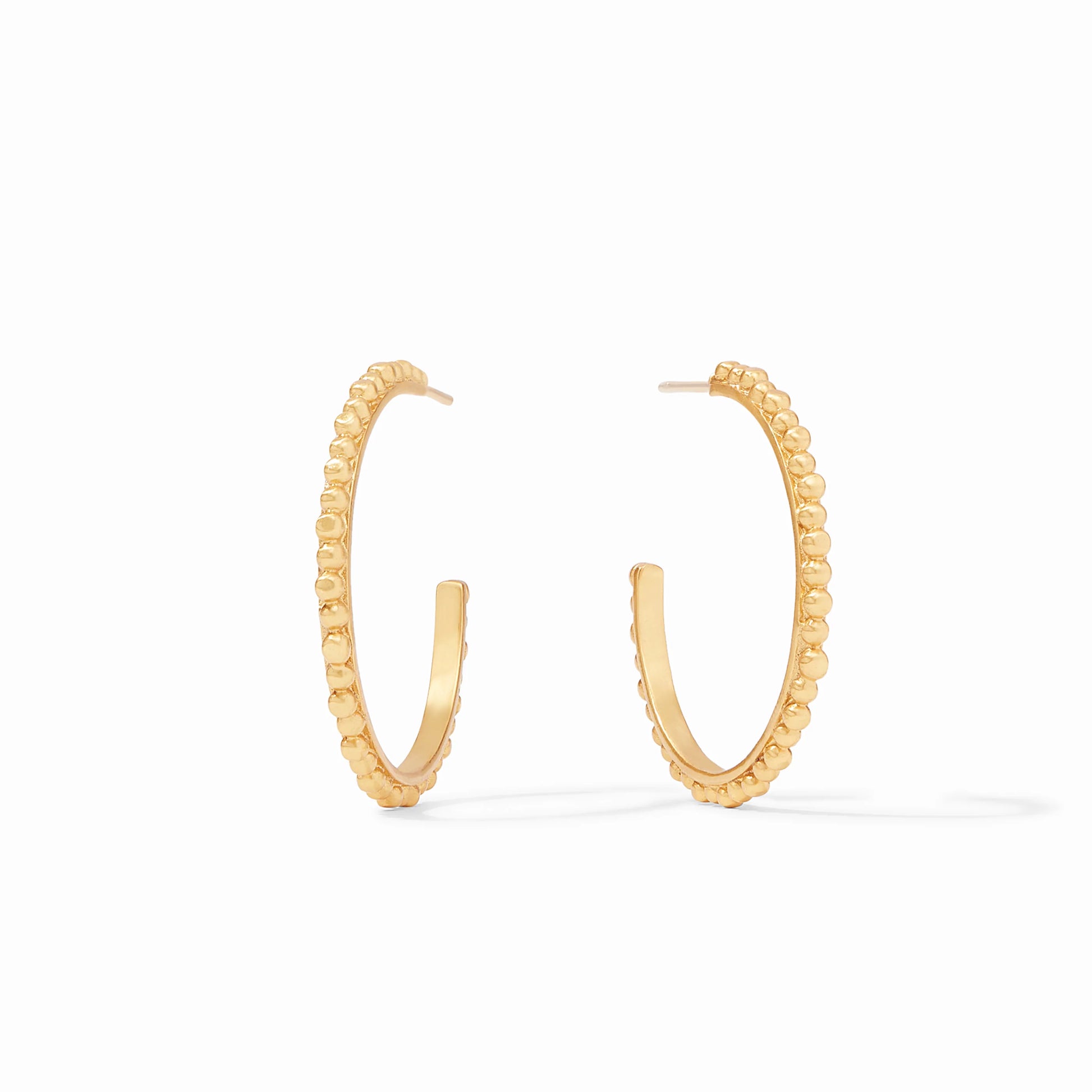 Medium Colette Bead Hoop in Gold.