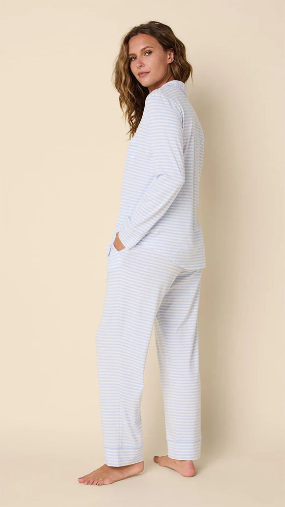 Essential Stripe Pima Simple Pajama Set