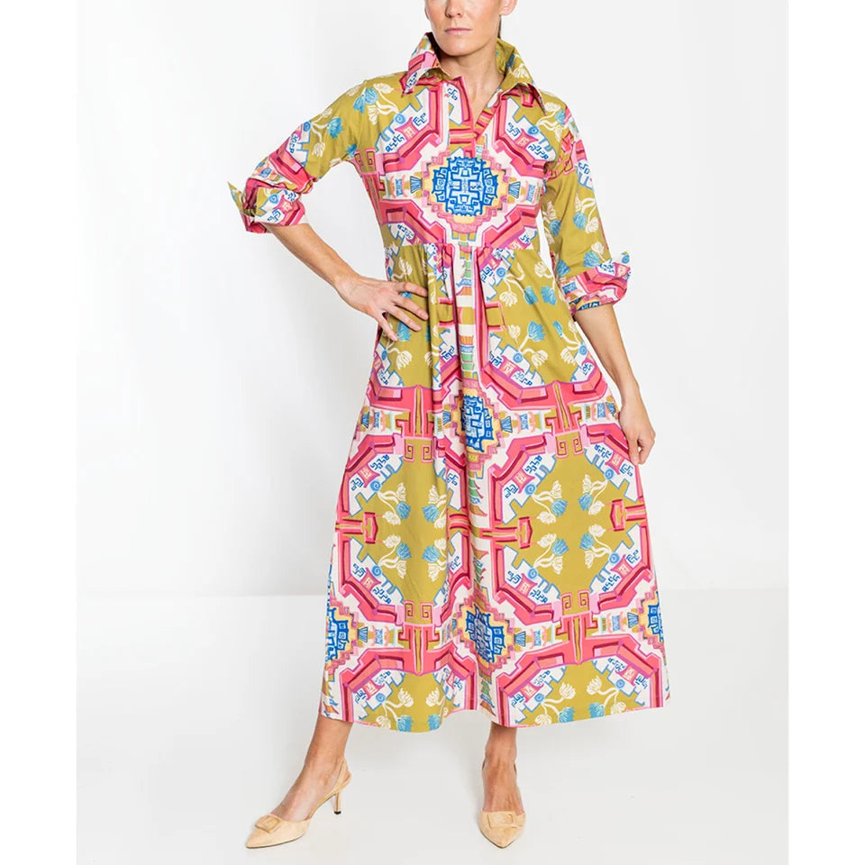 Empire Dress Long in Surcie Blythe