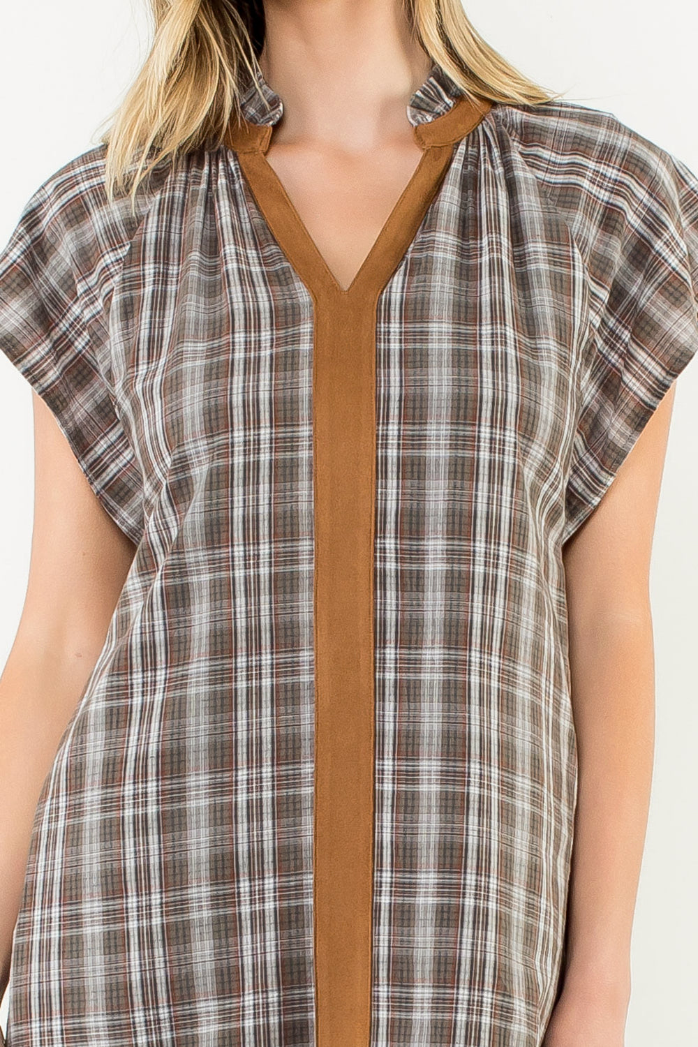 Fall Plaid Mini Dress
