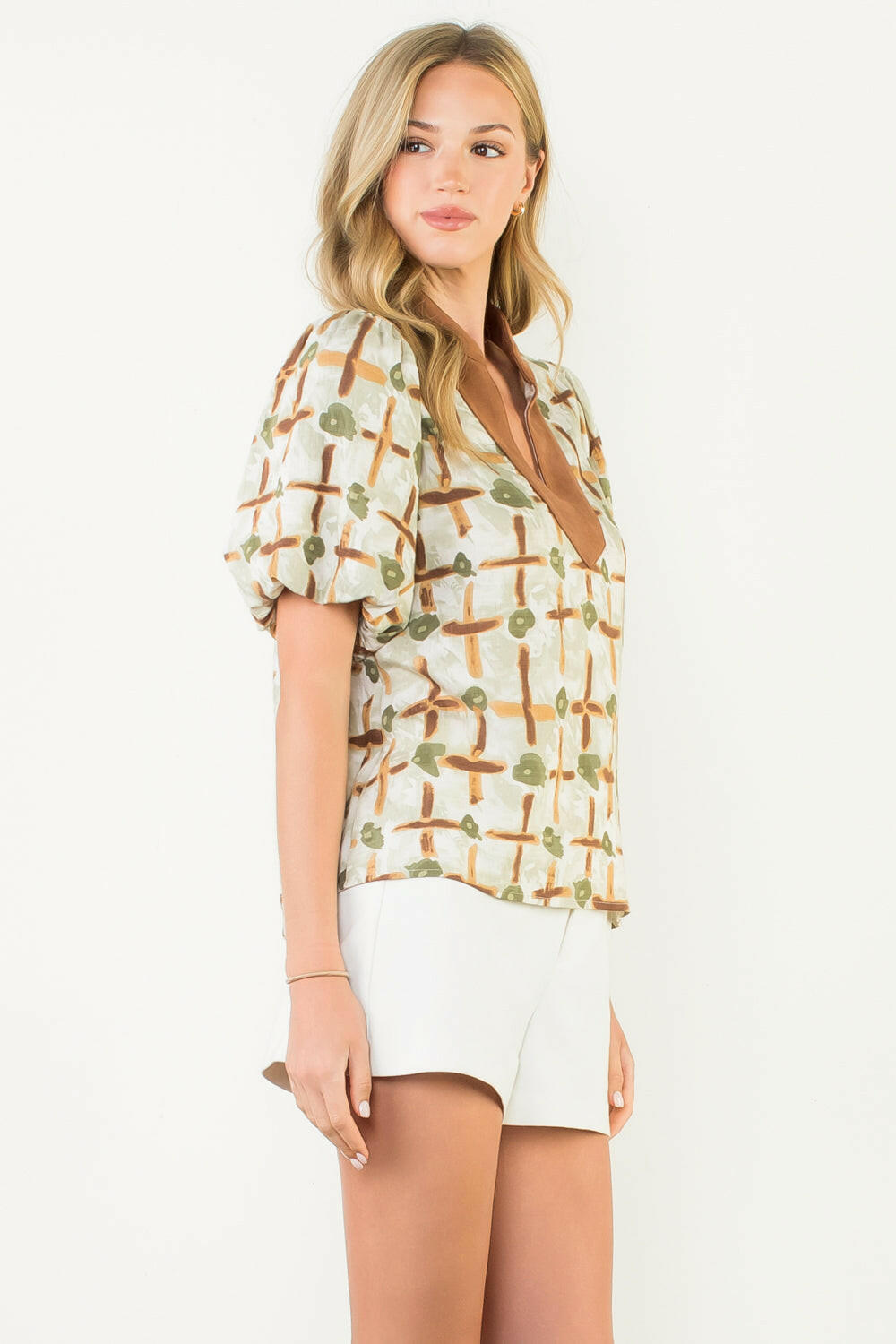 Fall Abstract Blouse.