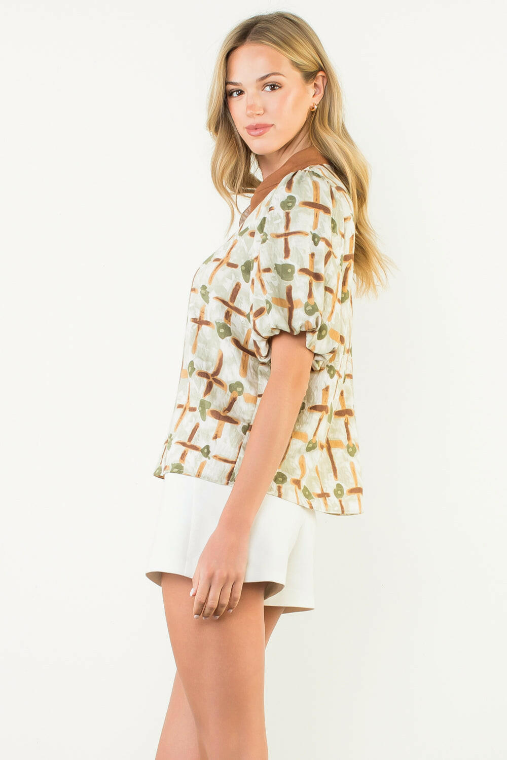 Fall Abstract Blouse.
