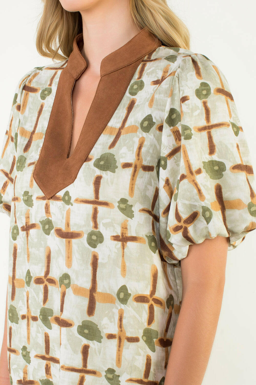 Fall Abstract Blouse.
