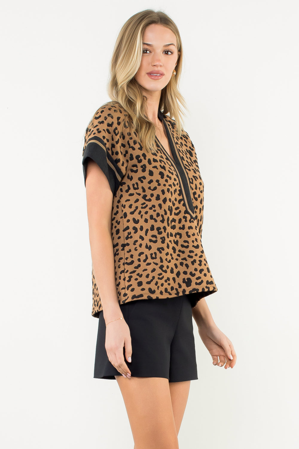 Leopard Tunic Top