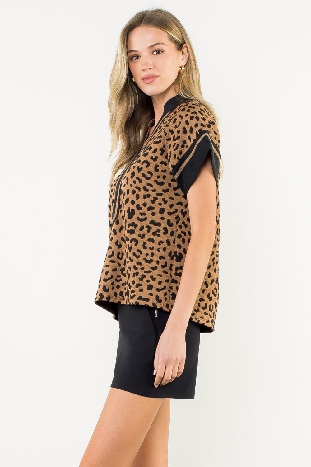 Leopard Tunic Top