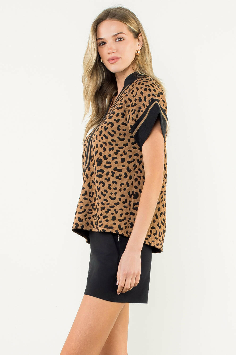 Leopard Tunic Top.