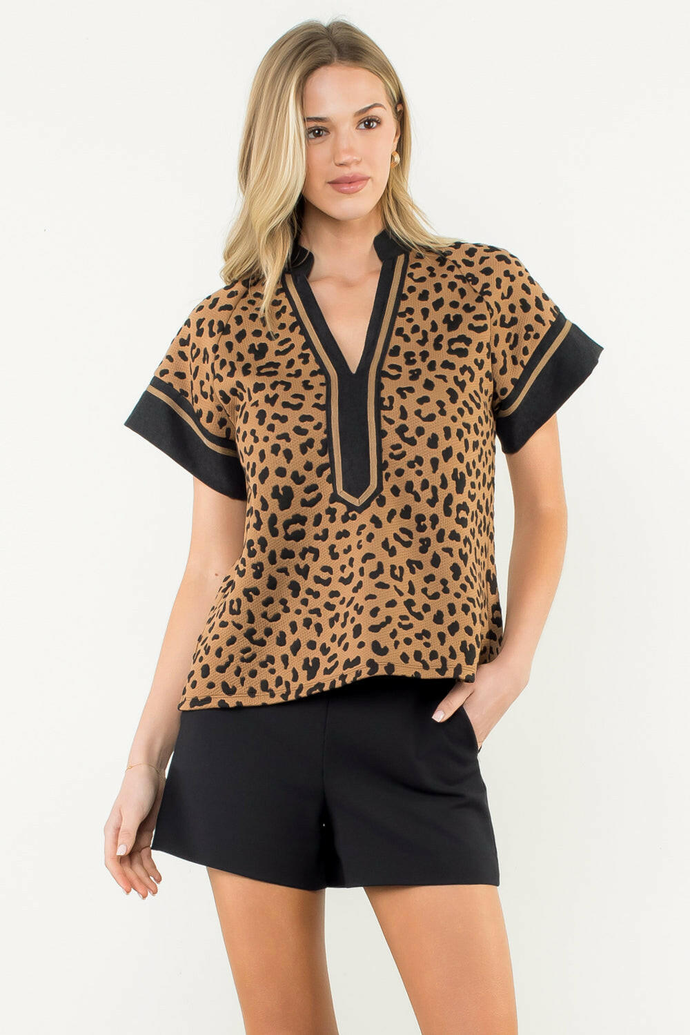 Leopard Tunic Top.