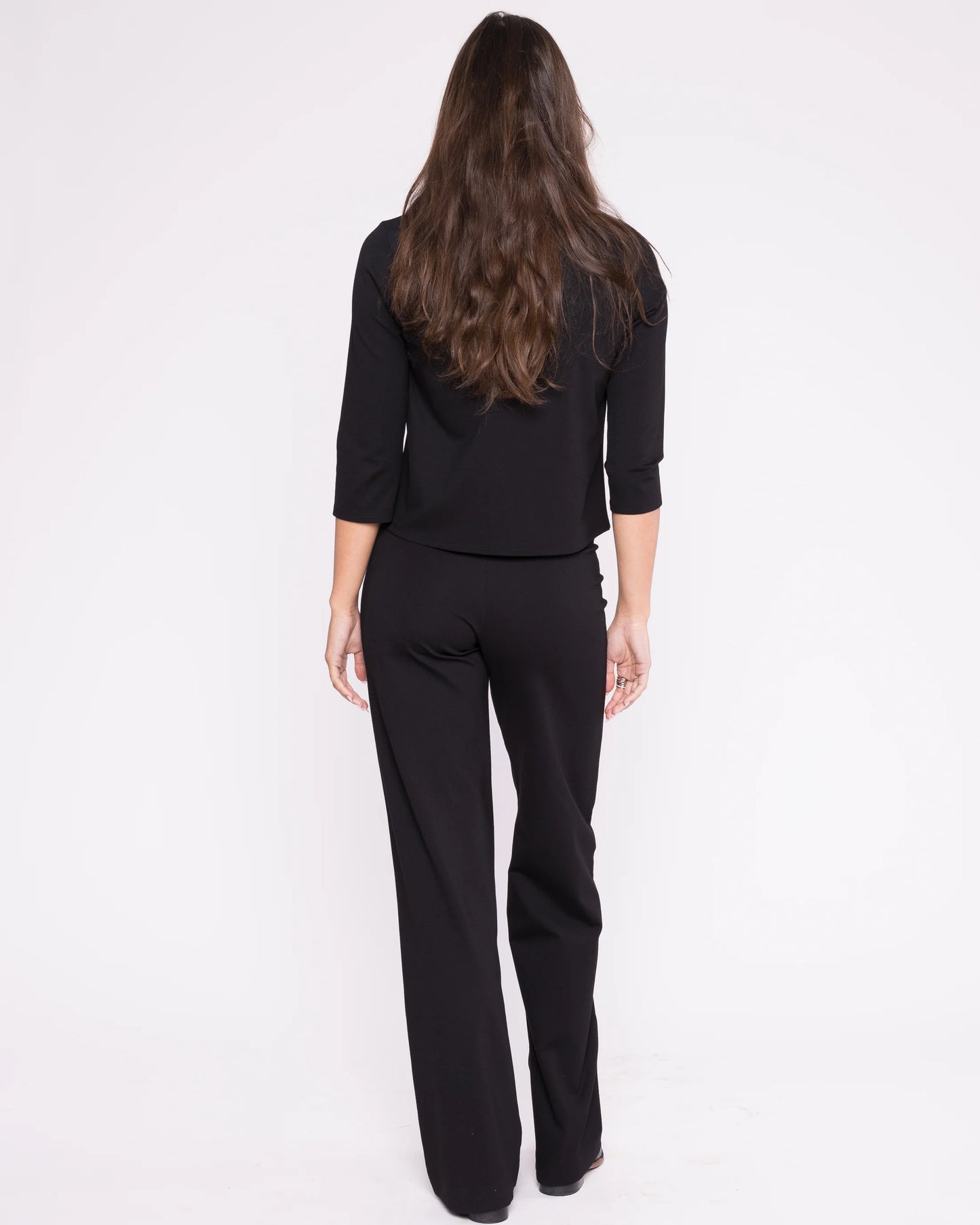 Ponte Knit 3/4 Sleeve Top