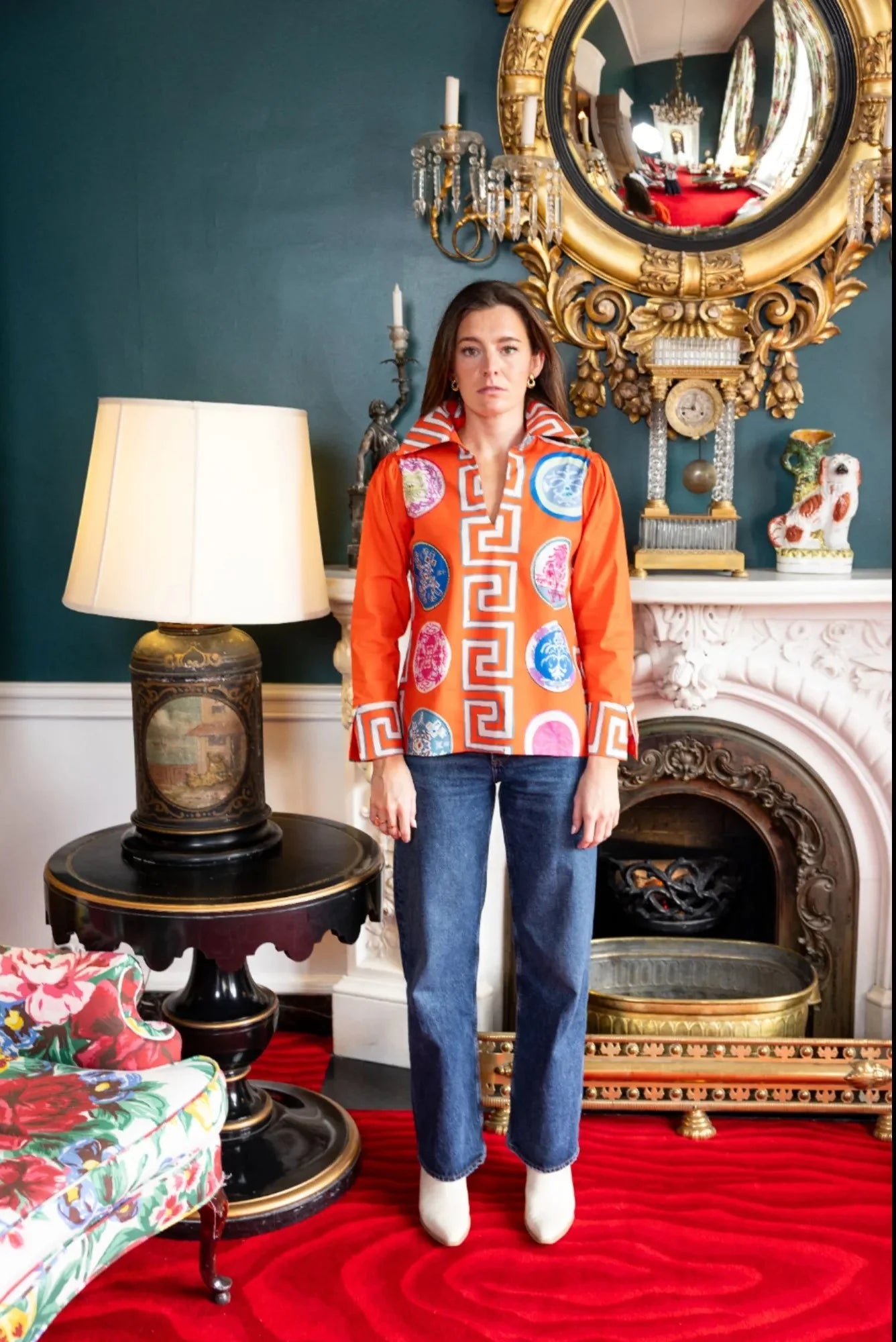 Lana Relaxed Shirt in Greek Revival