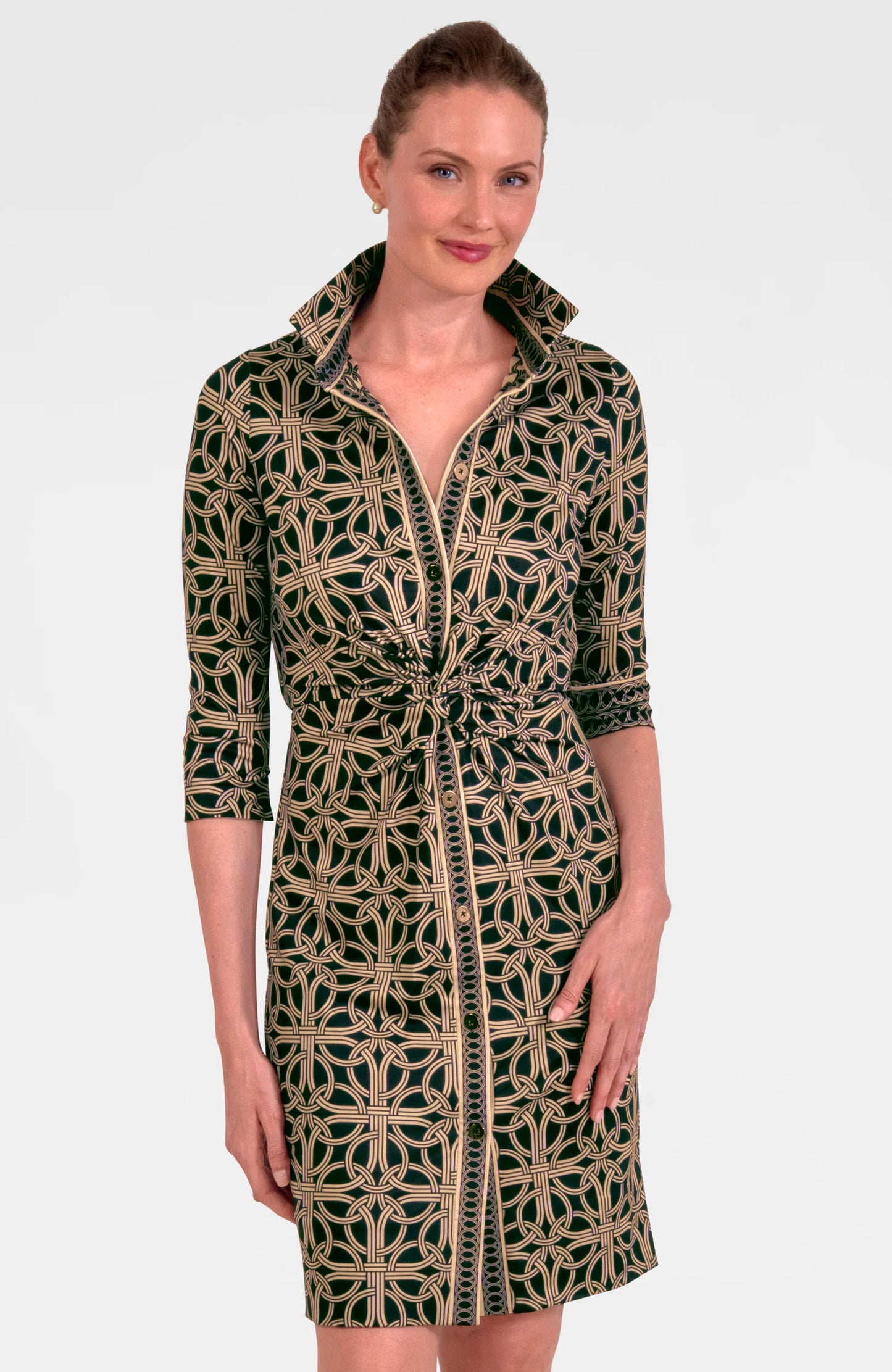 Twist and Shout Dress in Ring Toss