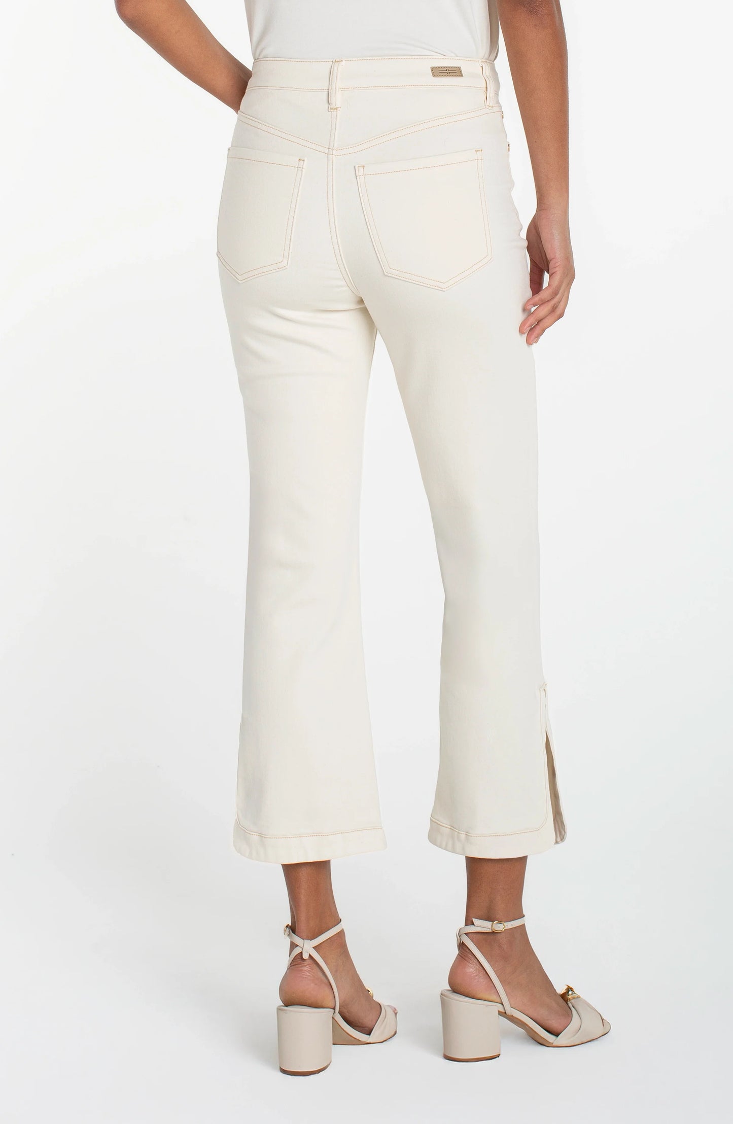 Hannah Crop Flare with Tulip Hem