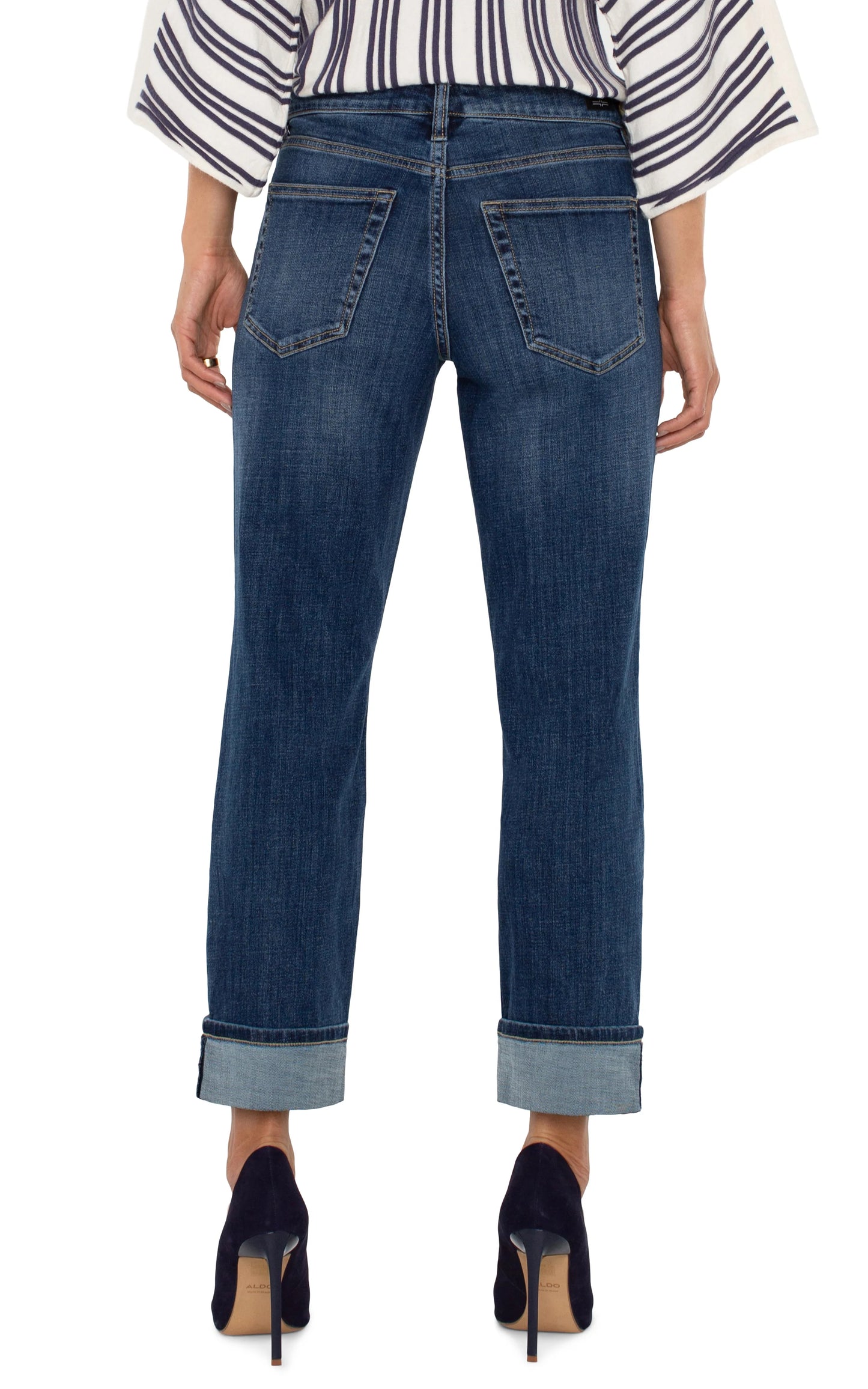 Marley Girlfriend Cuffed Jeans.