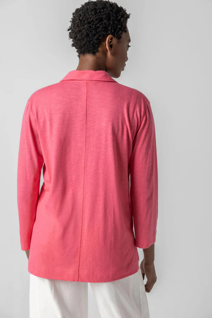 3/4 Sleeve Split Neck Tunic