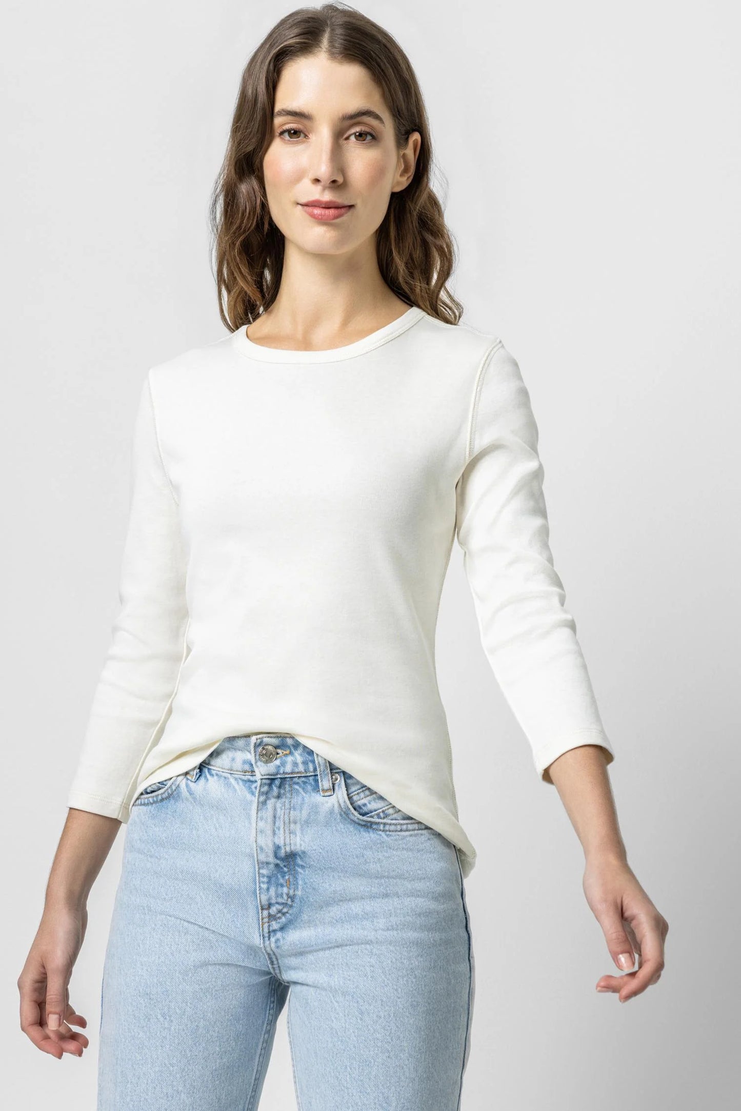 3/4 Sleeve Crew