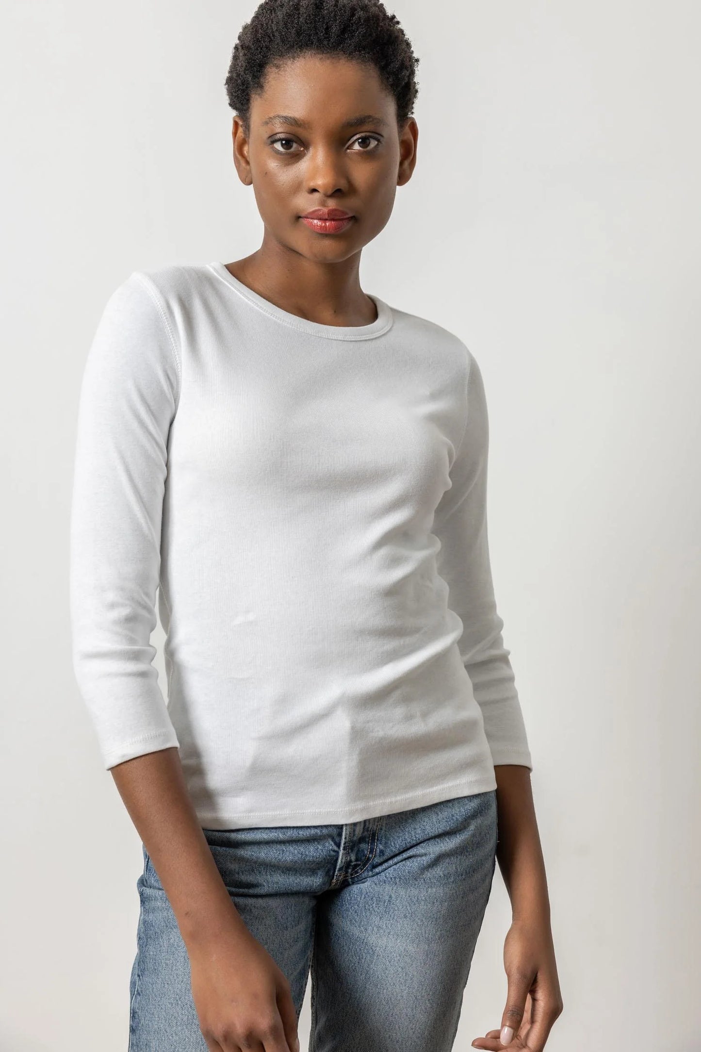 3/4 Sleeve Crew