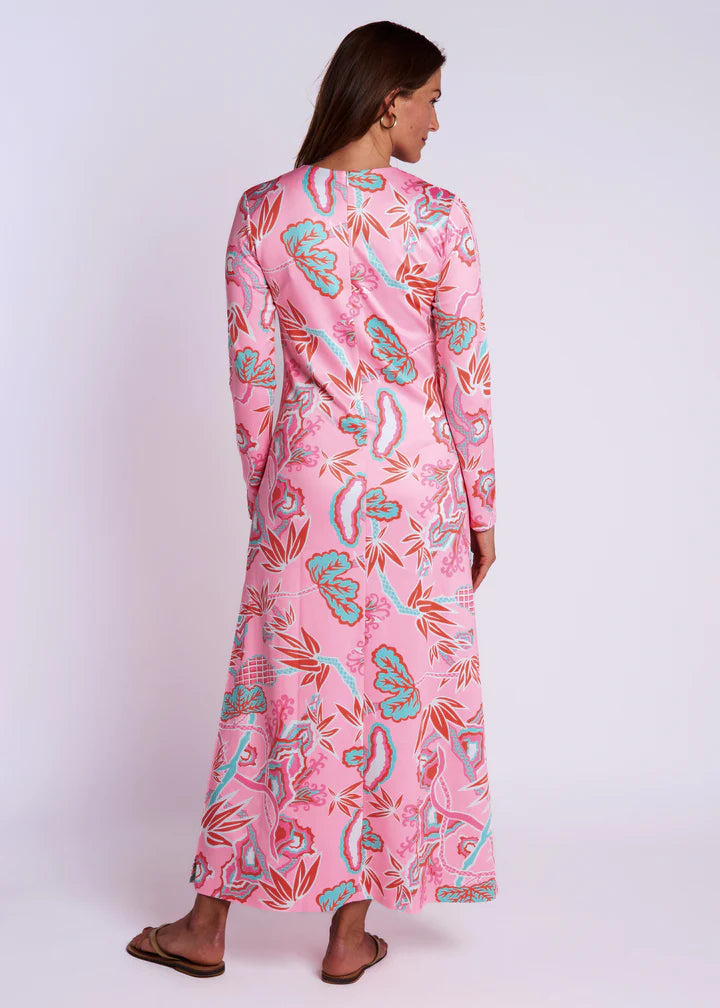 Ashton Dress in Winifred Pink - The French Shoppe