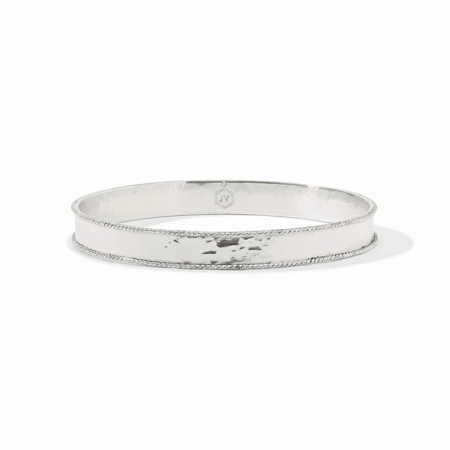 Medium Savoy Bangle in Silver