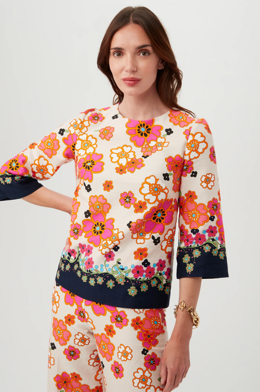 Sprig Border Top - The French Shoppe