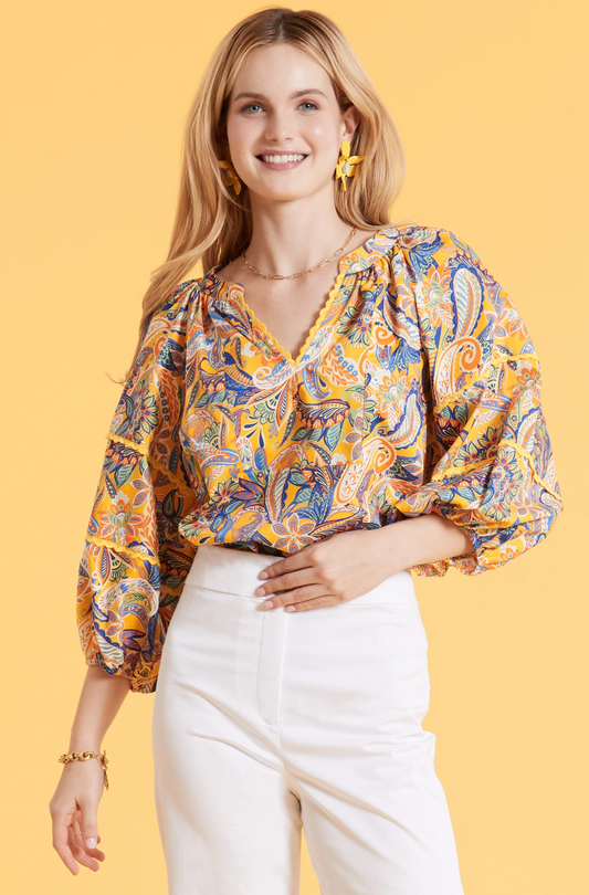 Molly Paisley Top - The French Shoppe