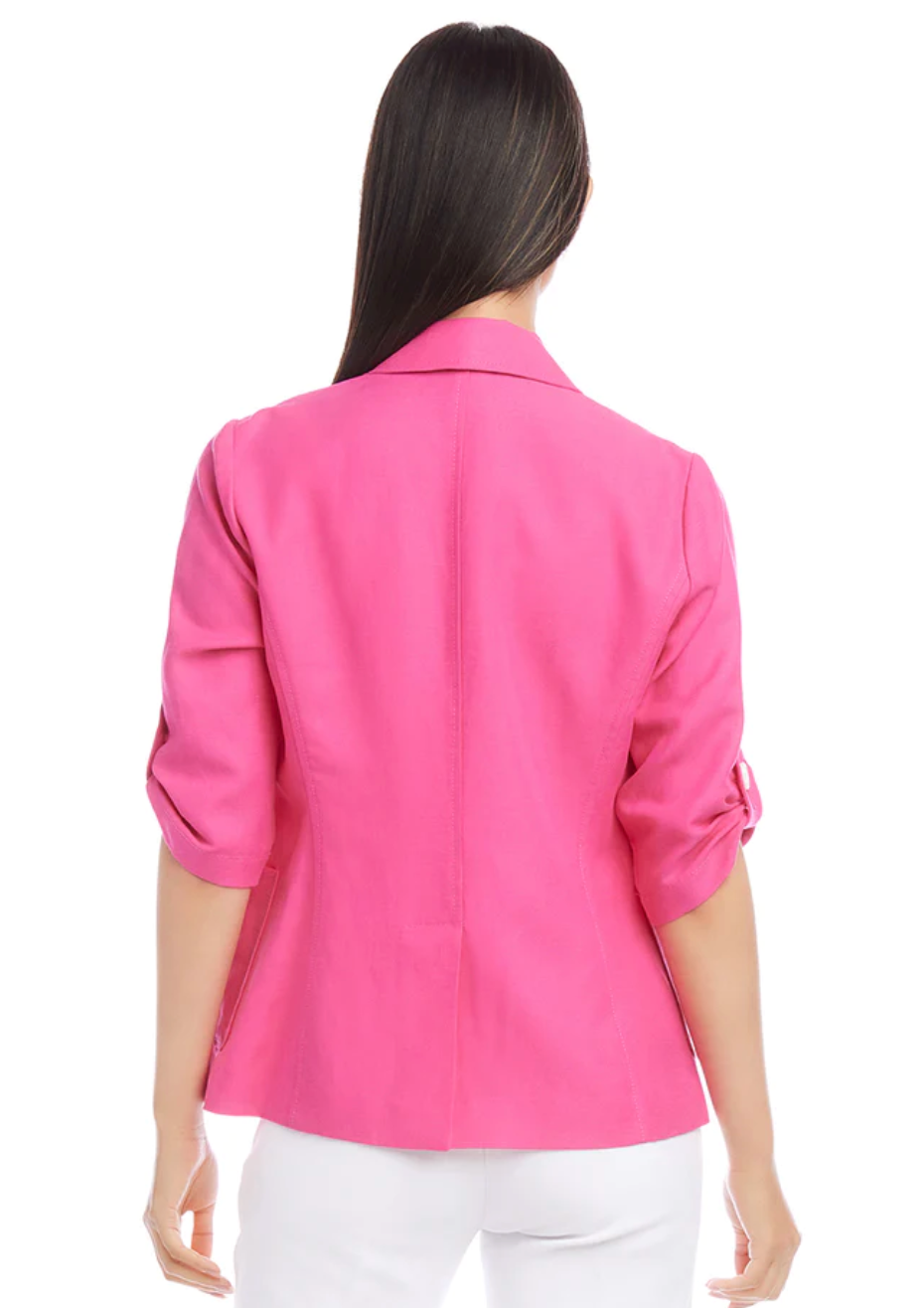 Roll Tab Sleeve Jacket - The French Shoppe