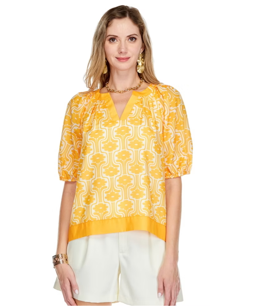 Happy Blossom Puff Sleeve Blouse