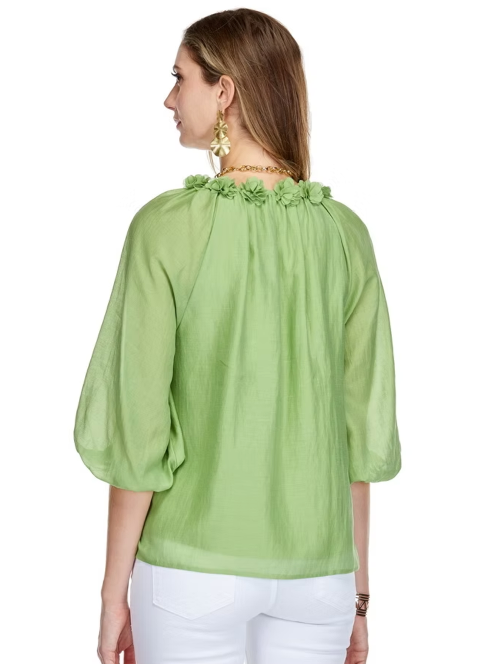 Dimensional Flowers Top