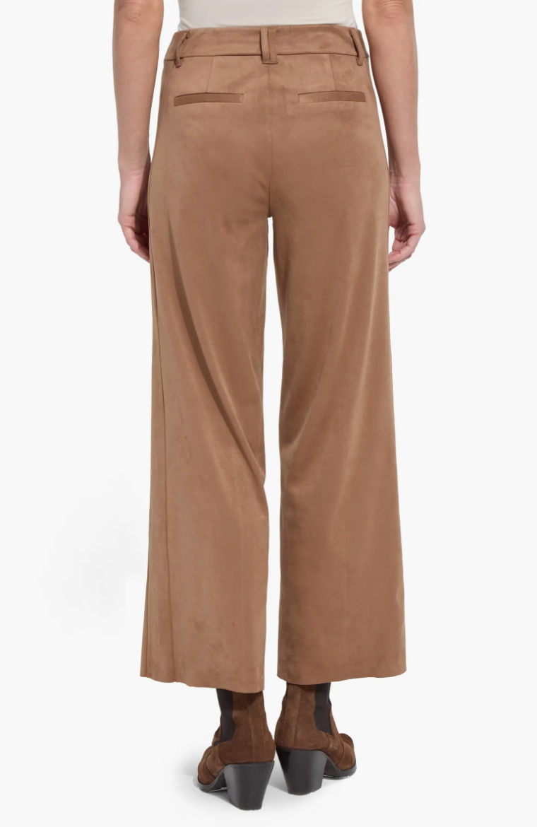 Vionette Vegan Suede Wide Leg Trouser.