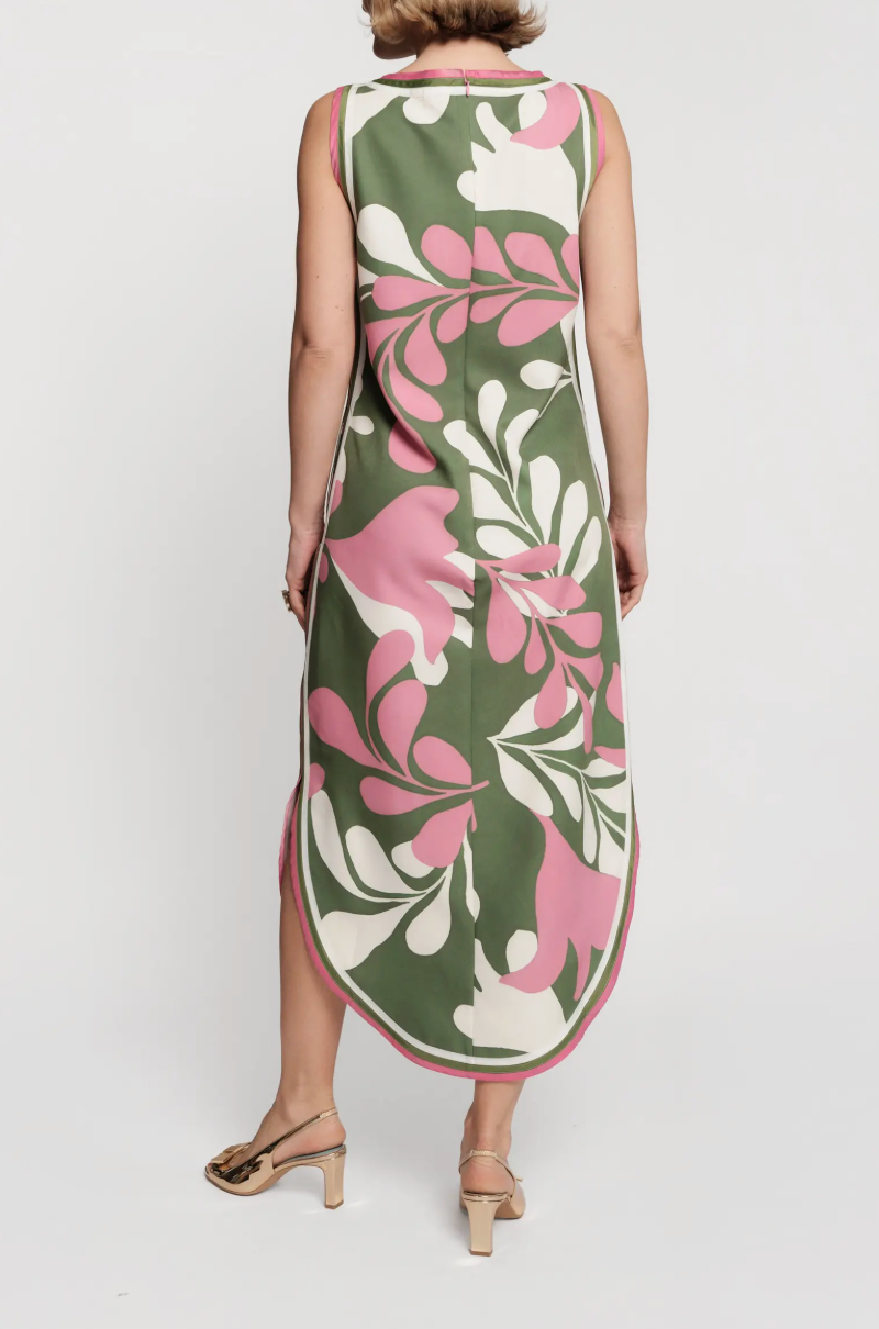 Selena Maxi Dress in Modern Palm