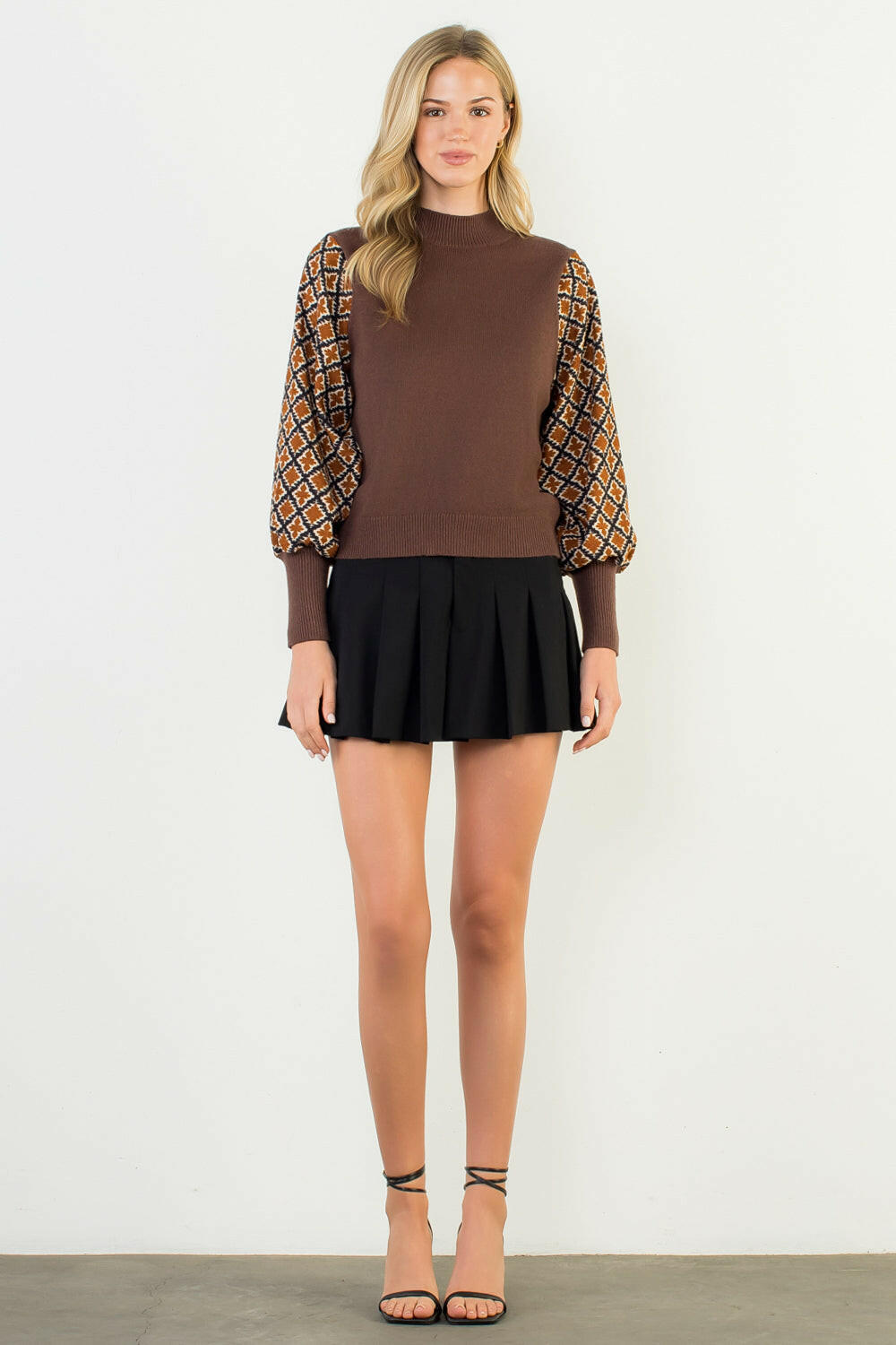 Fall Puff Sleeve Top.