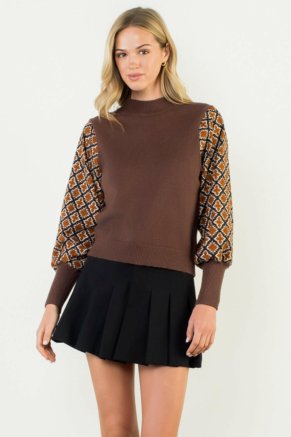 Fall Puff Sleeve Top.